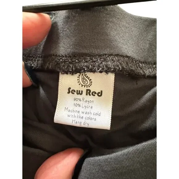 SewRed - Maxi Mermaid Tie Dyed Grayish Blue/ Black Skirt - XL - Picture 4 of 11